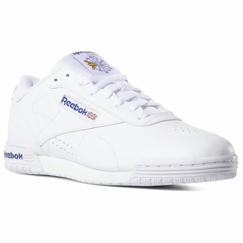 Reebok Ex-o-fit Clean Logo Int Tenisky Damske - Biele/Kráľovská Modrá/Kráľovská Modrá IX4723HR